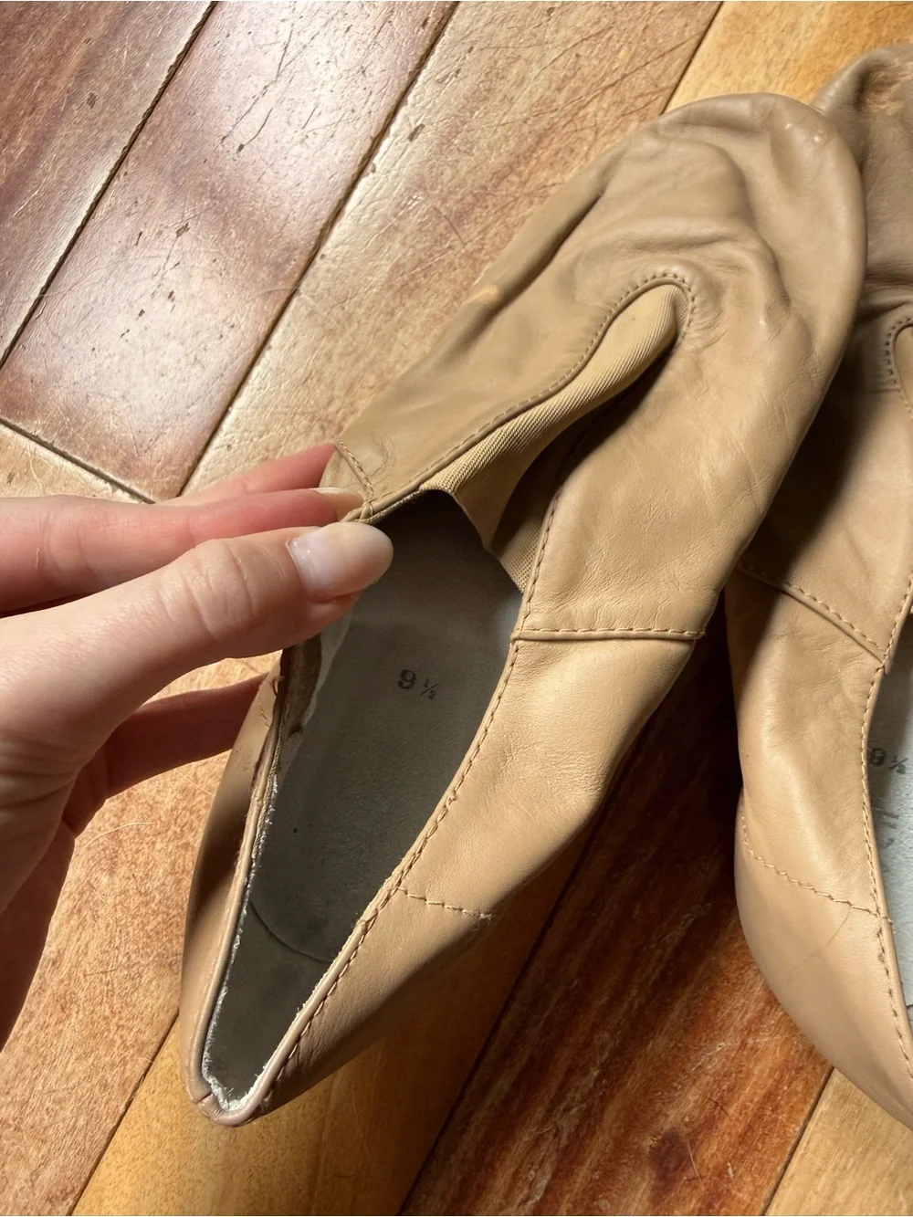 Bloch Tan Leather Jazz Shoes – Size 9½ – Great Condition